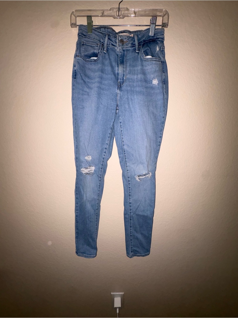 High Rise Skinny Levi Jeans